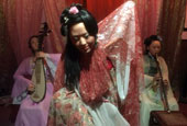 长沙一蜡像馆逼真还原古代青楼女子
