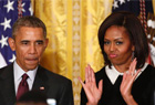 奥巴马夫妇白宫举行招待会 庆祝“黑人历史月”