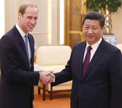 王子来了！访北京上海云南 谈动物保护