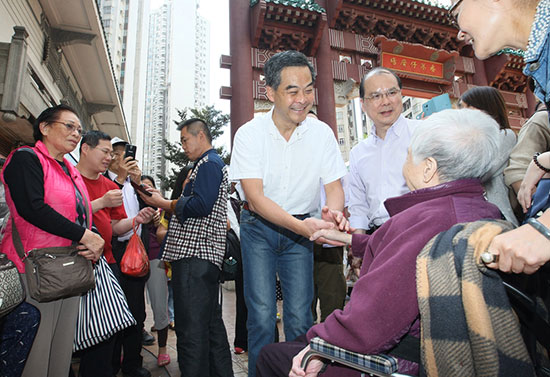 梁振英:基本法未违反《联合声明》11条方针