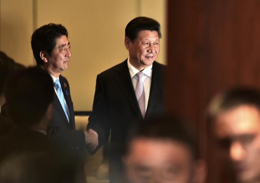 日媒：习总首次接待日访华大团 安倍“非常高兴”