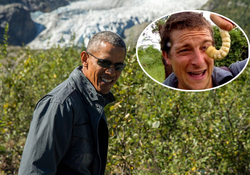 奥巴马抵达阿拉斯加录制真人秀 跋山涉水挑战生存极限