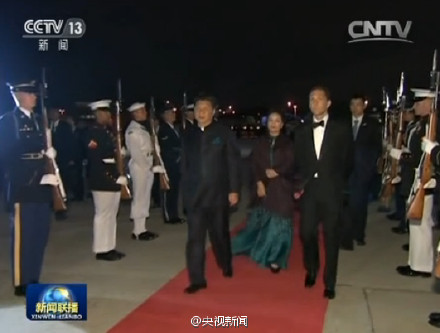 习近平乘飞机赴纽约出席联合国峰会