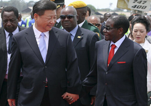 习近平抵达哈拉雷开始对津巴布韦进行国事访问