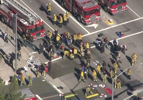 直击加州枪击事件14人遇难现场