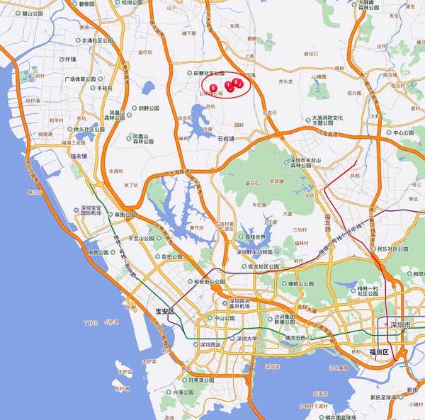 灾难发生地非人口密集区 临近广深港光明城高铁站