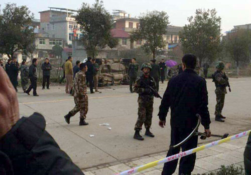 江西发生驾车冲撞行人事件 3死18伤