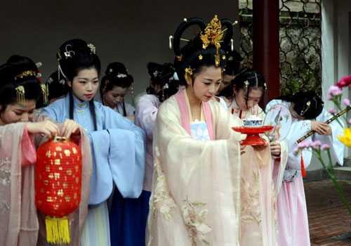 春分节气福州再现古老花朝祈福仪式