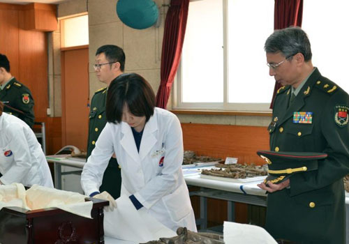 第三批在韩中国志愿军烈士遗骸装殓仪式举行