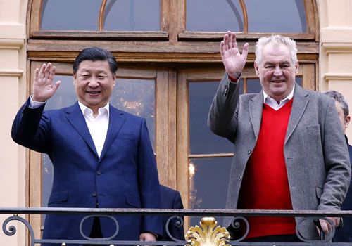 习近平同捷克总统泽曼举行会晤