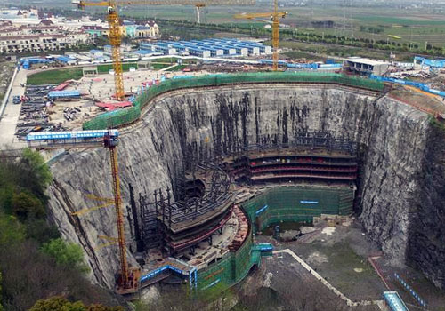 “世界建筑奇迹”上海深坑酒店将于2017年建成