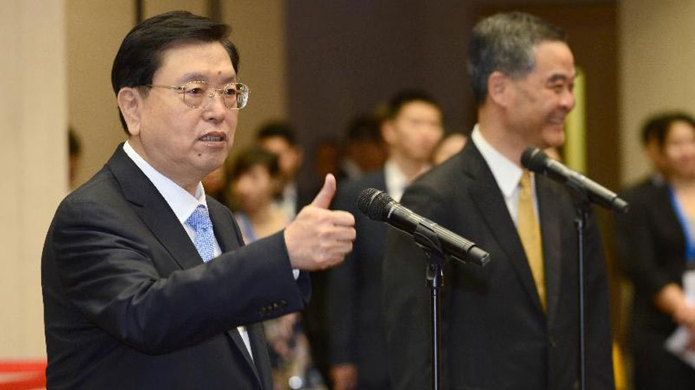 張德江視察香港三天行程全回顧