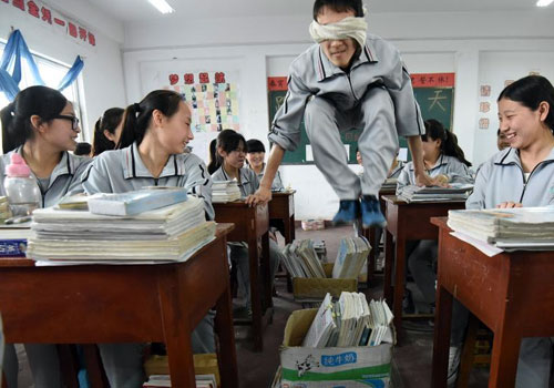 河北考生快乐“减压”迎高考