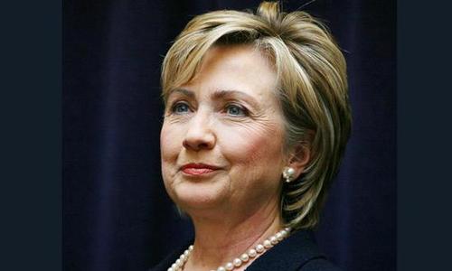 资料图:希拉里。
