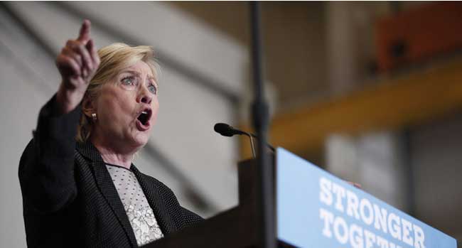 希拉里放言对华强硬反TPP 奥巴马进退两难