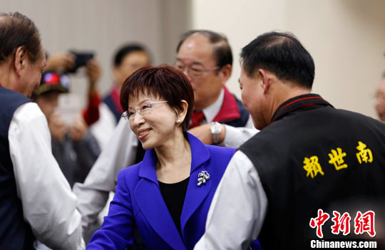   资料图：洪秀柱。中新社记者 张一凡 摄 