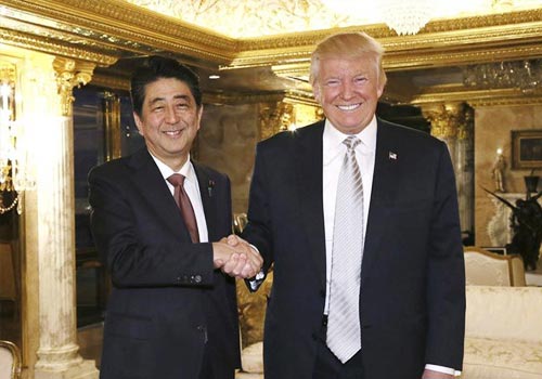 安倍与特朗普会晤