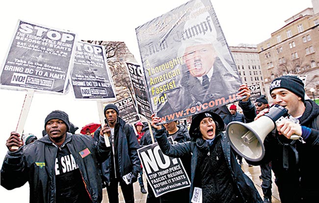 就职典礼周五举行 全美示威反“特朗普式仇恨”