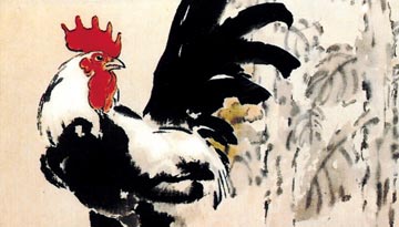 徐悲鸿画鸡深藏寓意