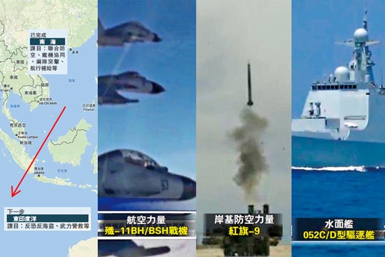 南海舰队将进东印度洋训练 红旗-9防空系统“现身”