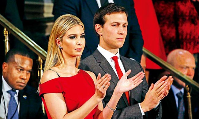 特朗普家天下 女儿女婿联袂做白宫不受薪顾问