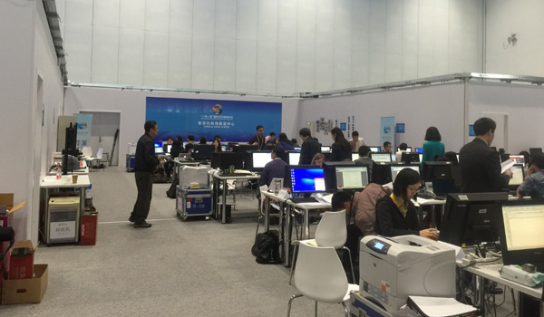 探秘“一带一路”高峰论坛新闻中心专属工作间