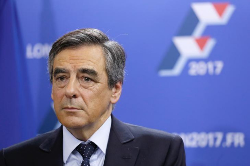 资料图：法国前总理菲永。（图片来源：路透社）