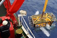 “发现”号在卡罗琳海山采集到丰富生物样品