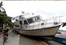 台风登陆现场直击