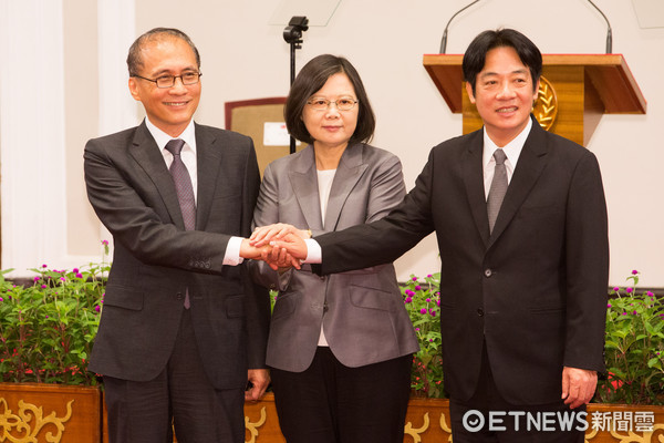 ▲▼蔡英文说明林全请辞,蔡英文,林全,赖清德。（图／记者季相儒摄）