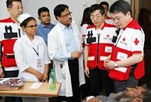 中国红十字在孟加拉国调研