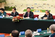 习近平会见清华中外智囊团