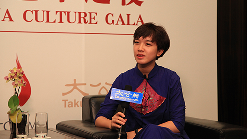 李韵接受大公网专访