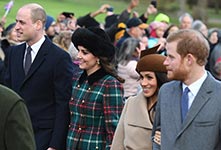 英国：准王妃梅根与凯特首次同框