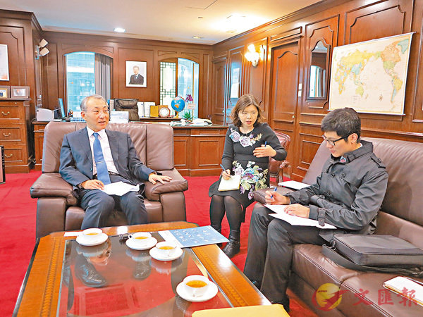 ■金元辰接受香港文汇报专访，畅谈对冬奥的看法。香港文汇报记者李钟洲 摄