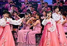 朝鲜艺术团在韩国首场演出