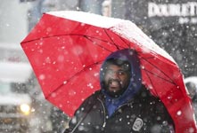 纽约再次遭遇暴风雪天气
