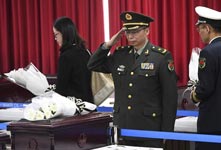 第5批在韩中国志愿军遗骸装殓