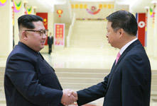 金正恩会见中联部部长宋涛