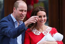 英国凯特王妃诞下第三胎